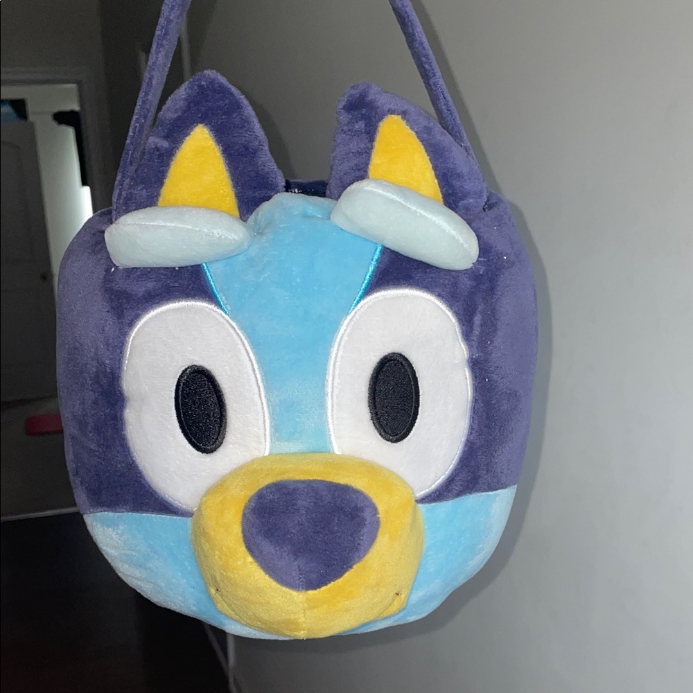 Blue and Yellow Plush Animal Bag